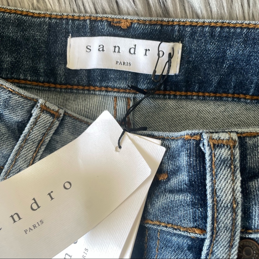 SANDRO star and striped pattern jeans - Picture 5 of 11